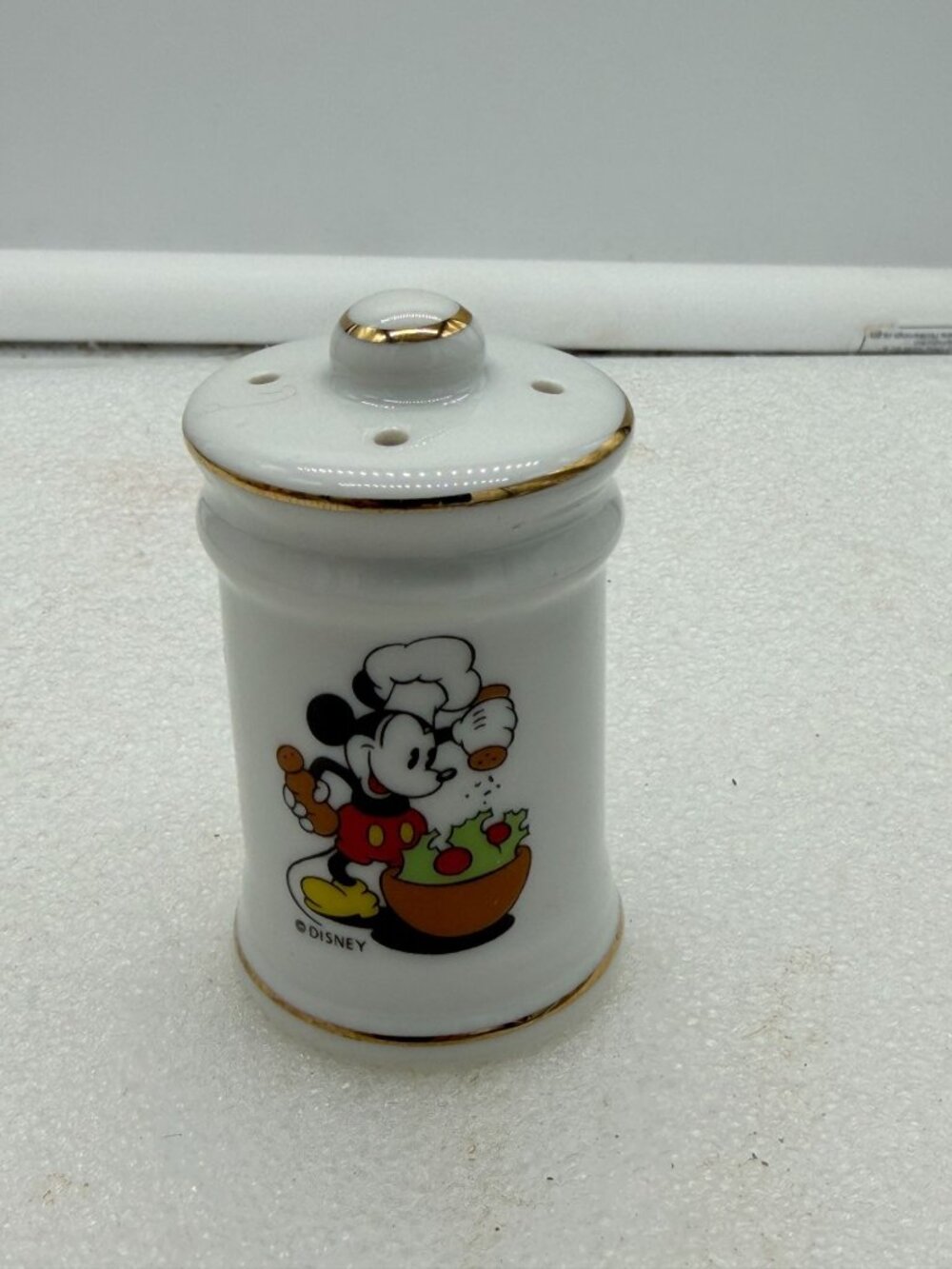 Vintage Disney Chef Mickey Mouse Single Shaker Japan